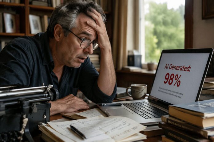 O Paradoxo da Perfeição: Como os Detectores de IA Punem Bons Escritores e Lucram com o Medo